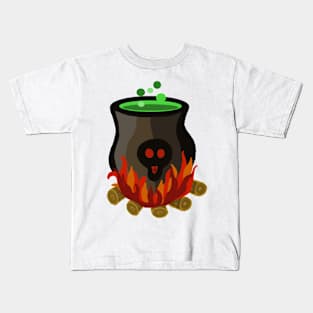 Halloween Witches Cauldron Kids T-Shirt